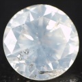 天然ホワイトダイヤモンド ルース(裸石) 0.613ct, Fancy White (ファンシーホワイト), I-1, ラウンド・ブリリアント・カット 中央宝石研究所ソーティング 【 送料無料 】
