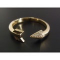 SYMPATHY OF SOUL（シンパシーオブソウル）　Arrow Ring - K18Yellow Gold w/Diamond（アローリング - K18イエローゴールド w/ダイヤモンド）