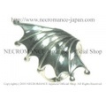 【ネクロマンス NECROMANCE】 バットウィングリング Bat Wing Ring 蝙蝠 コウモリ シルバー 羽