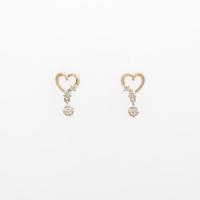 4゜C ハート ダイヤモンドピアス