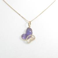 750PG／K18PG ハート アメジストネックレス10％引き