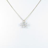 K18PG クロス ダイヤモンドネックレス