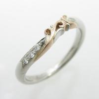 K18PG／PT ダイヤモンドリング