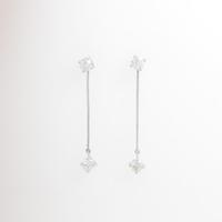 K18WG 2WAY ダイヤモンドピアス