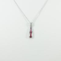 K18WG カラーストーンネックレス