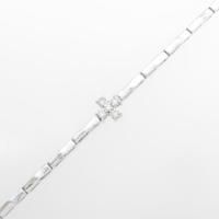 K18WG クロス ダイヤモンドブレスレット