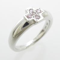 K18WG クロス ダイヤモンドリング20％引き