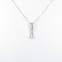 K18WG ダイヤモンドネックレス