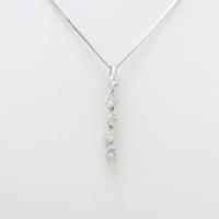 K18WG ダイヤモンドネックレス