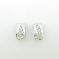 K18WG ダイヤモンドピアス・イヤリング