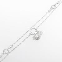 K18WG ハート ダイヤモンドブレスレット30％引き