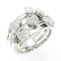 K18WG ハート ダイヤモンドリング