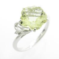 K18WG フラワー クオーツリング20％引き