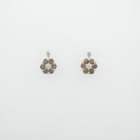 K18WG フラワー ダイヤモンドピアス20％引き