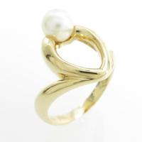 K18YG アコヤパールリング