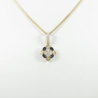 K18YG サファイヤネックレス