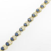 K18YG サファイヤブレスレット