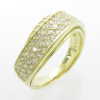 K18YG パヴェ ダイヤモンドリング10％引き