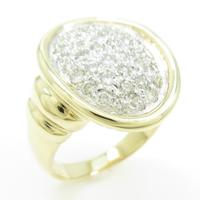 K18YG／K18WG パヴェ ダイヤモンドリング