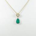 K18YG／PT エメラルドネックレス30％引き