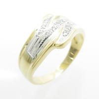 K18YG／PT ダイヤモンドリング