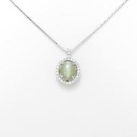 PT クリソベリルキャッツアイネックレス