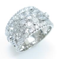 PT フラワー ダイヤモンドリング