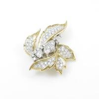 PT／K18YG リーフ ダイヤモンドペンダント10％引き