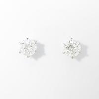 【リメイク】ST／プラチナダイヤモンドピアス 0．710ct・0．738ct・F・VS1・GOOD