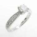 【リメイク】プラチナダイヤモンドリング 0．318ct・D・SI2・GOOD