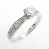 【リメイク】プラチナダイヤモンドリング 0．318ct・D・SI2・GOOD