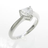 【リメイク】プラチナダイヤモンドリング 0．604ct・D・VVS2・ハートシェイプ