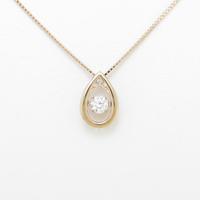 【新品】K18PG ダイヤモンドネックレス 0．222ct・H・SI1・VERYGOOD20％引き