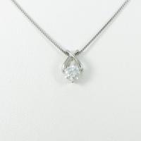 【新品】プラチナダイヤモンドネックレス 0．245ct・F・SI2・VERYGOOD10％引き