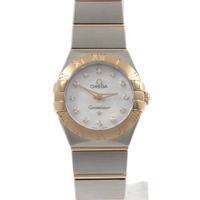 オメガ 123．20．24．60．55．001 コンステレーションブラッシュ RGコンビ・12P クォーツ