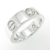 カルティエ ラブリング ハーフダイヤ