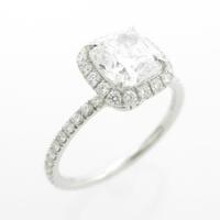 ハリーウィンストン マイクロパヴェ リング 1．03ct・D・IF・クッションカット