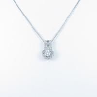 プラチナダイヤモンドネックレス 0．312ct・H・SI2・GOOD