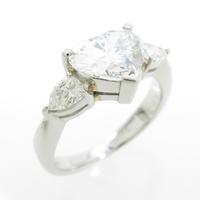 プラチナダイヤモンドリング 1．449ct・F・SI2・ハートシェイプ