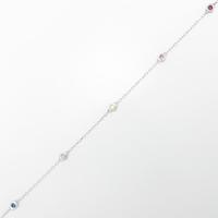 K18WG ダイヤモンドブレスレット