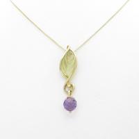 K14YG／K18YG リーフ クオーツネックレス10％引き
