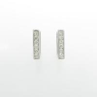 K18WG ダイヤモンドピアス