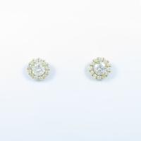 【新品】K18YG ダイヤモンドピアス 0．272ct・0．251ct・G・SI1・GOOD10％引き