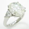 プラチナダイヤモンドリング 5．021ct・L・SI2・オーバルカット