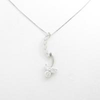 K18WG ダイヤモンドネックレス