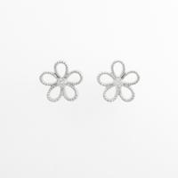 ミキモト フラワー ダイヤモンドピアス