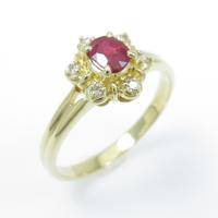 K18YG ルビーリング