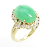 K18YG ヒスイリング