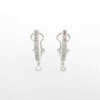 K18WG ダイヤモンドピアス