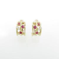 タサキ ルビーピアス